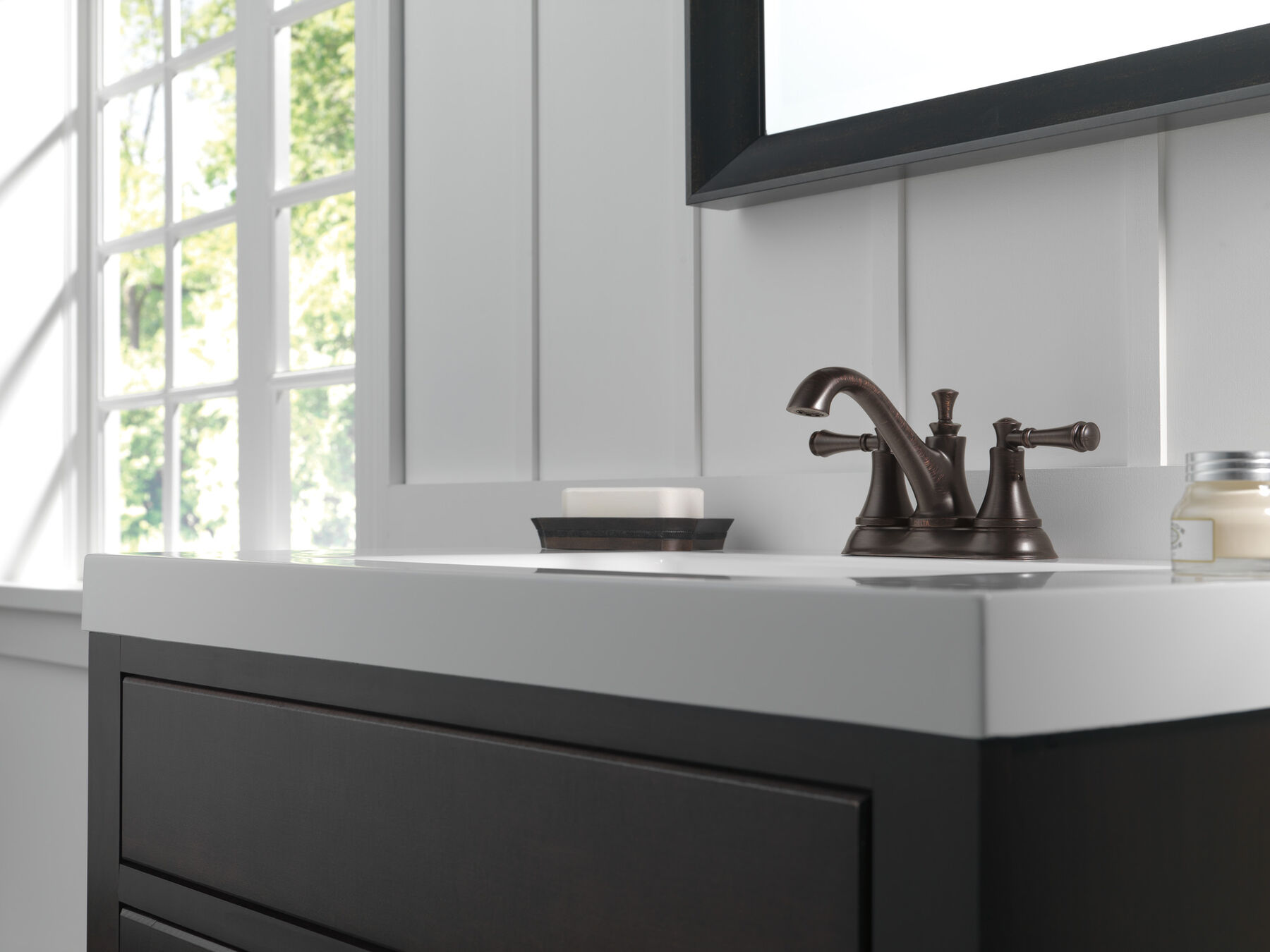 Two Handle Centerset Bathroom Faucet