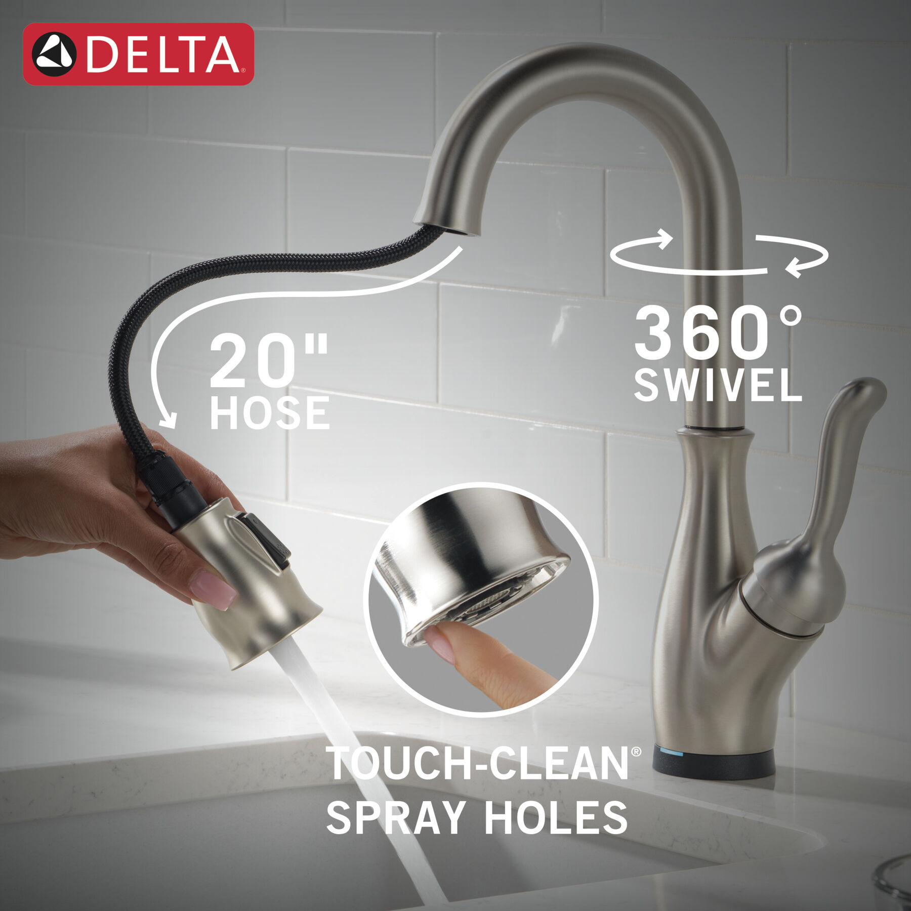 Touch2O® Bar / Prep Faucet with Touchless Technology, image 8