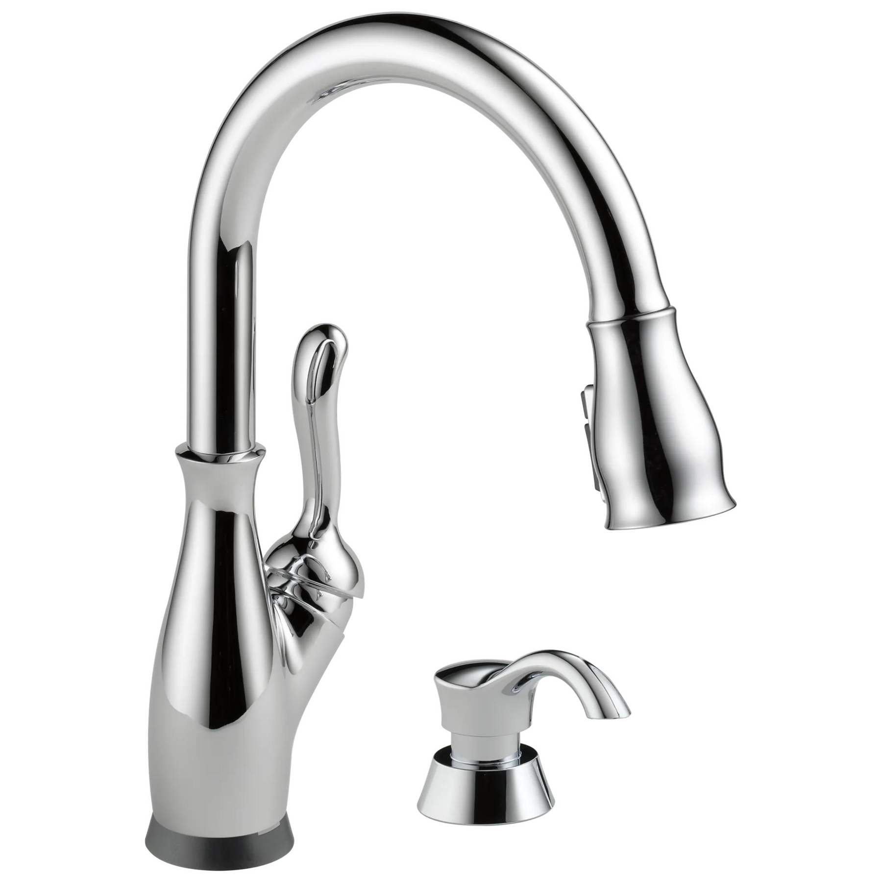 Touch2O with Touchless and VoiceIQ&reg; Technology Single Handle Pull-Down Kitchen Faucet with Soap Dispenser