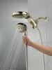 HydroRain® H<sub>2</sub>Okinetic® 5-Setting Two-in-One Shower Head (Recertified)