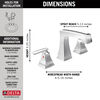 Two Handle Widespread Bathroom Faucet with EZ Anchor®
