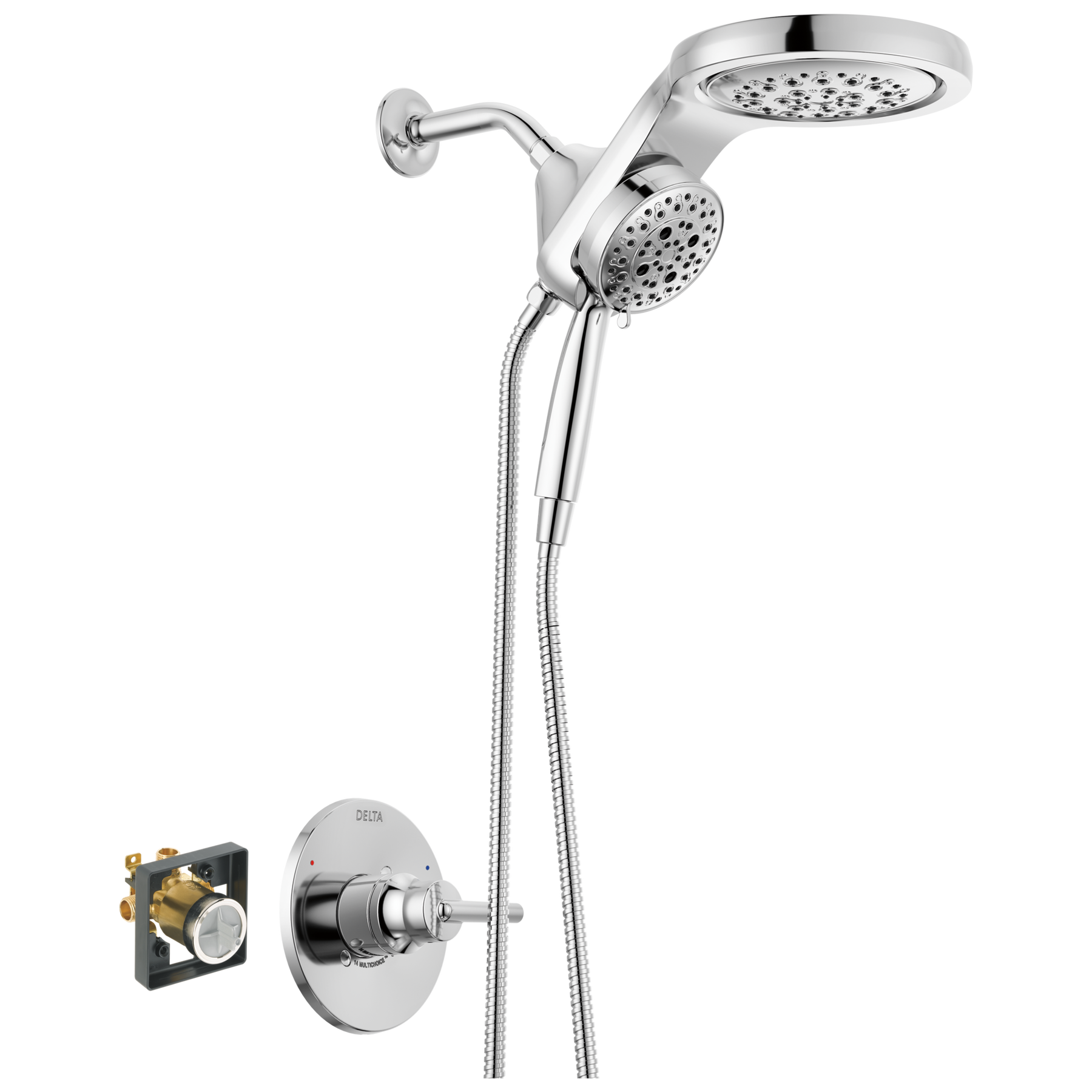 Shower Trim with HydroRain Shower Head and Rough Bundle - 14 Series