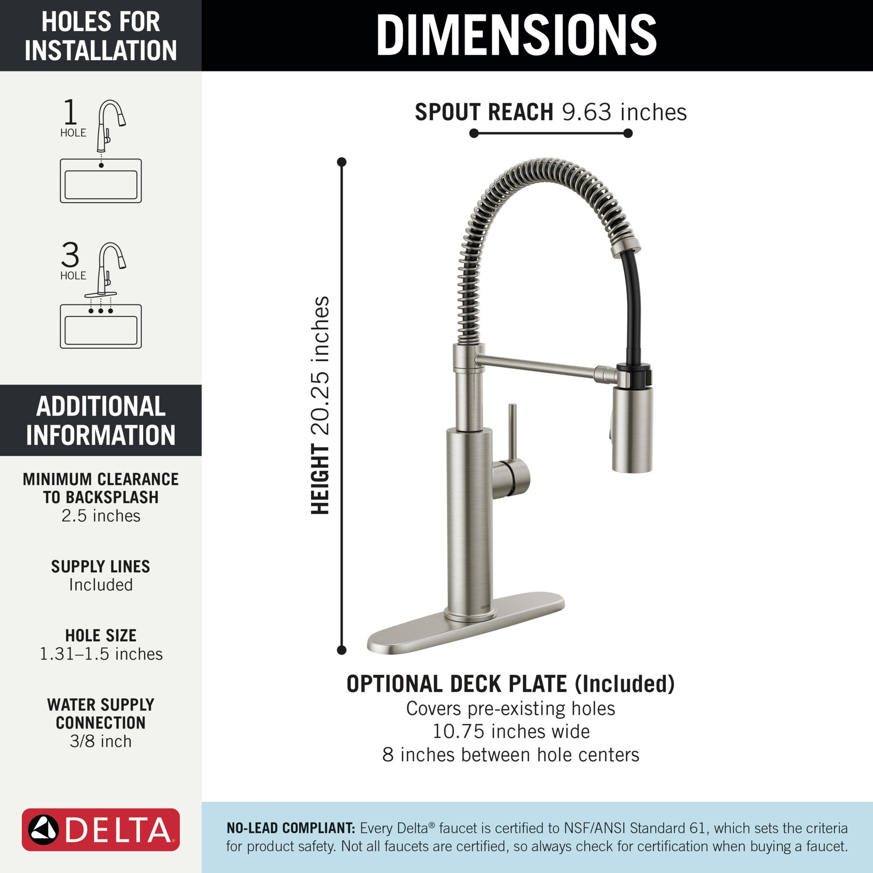 Single-Handle Pull-Down Spring Kitchen Faucet, image 3