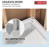 Procrylic Seated Shower Kit 60"x32" Left Drain