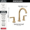 Two Handle Widespread Bathroom Faucet (Recertified)