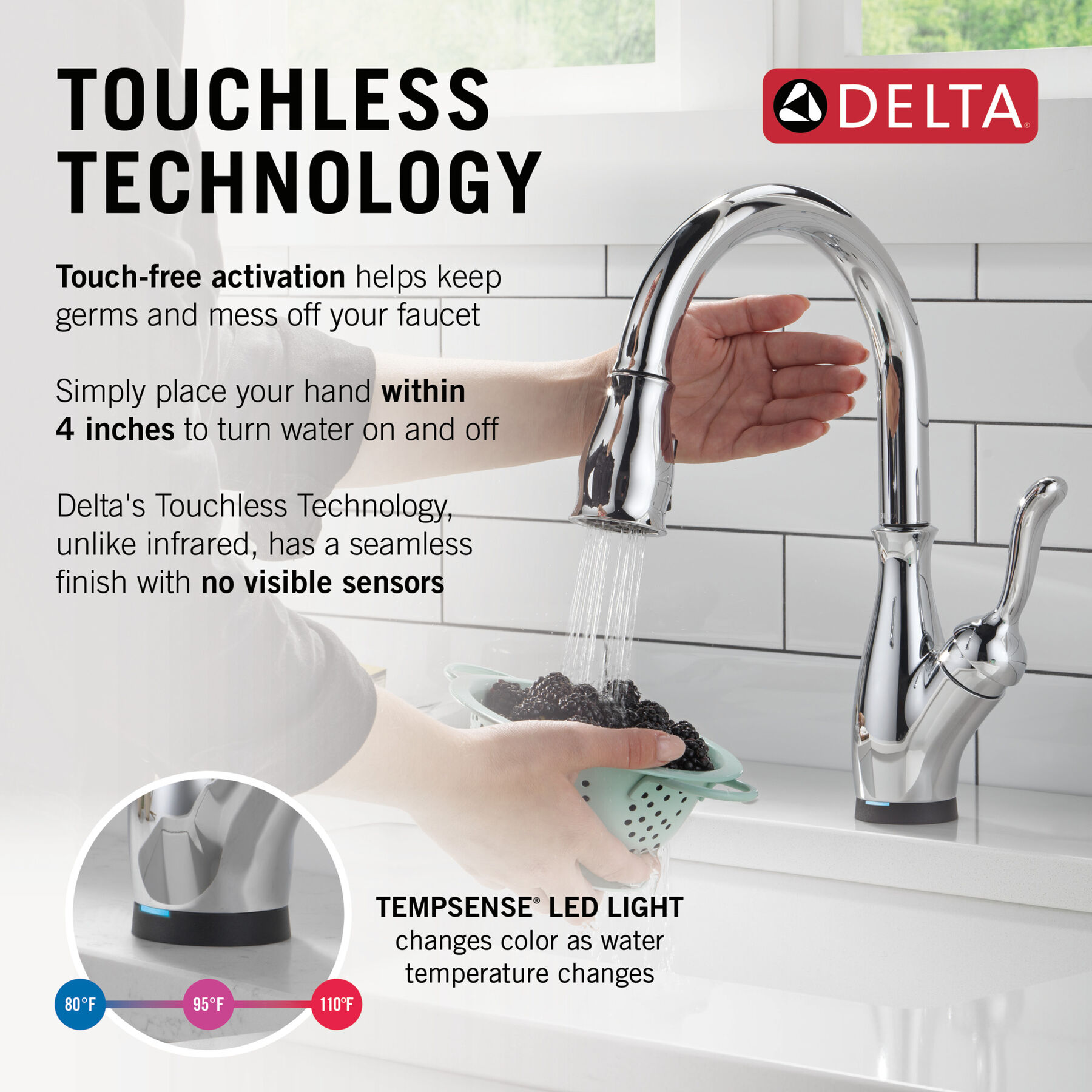 VoiceIQ® Kitchen Faucet with Touch<sub>2</sub>O® Technology with Touchless Technology, image 12