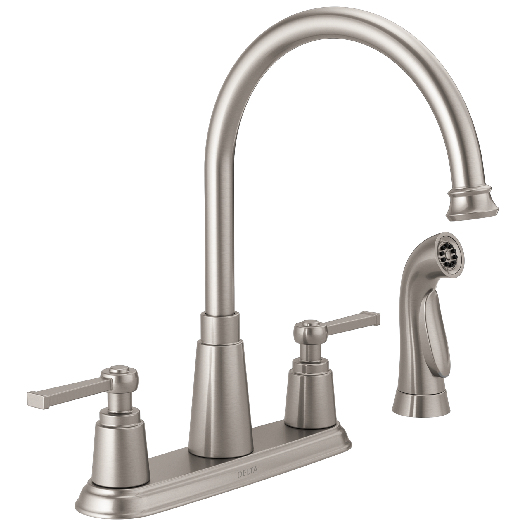 Two Handle Kitchen Faucet with Spray