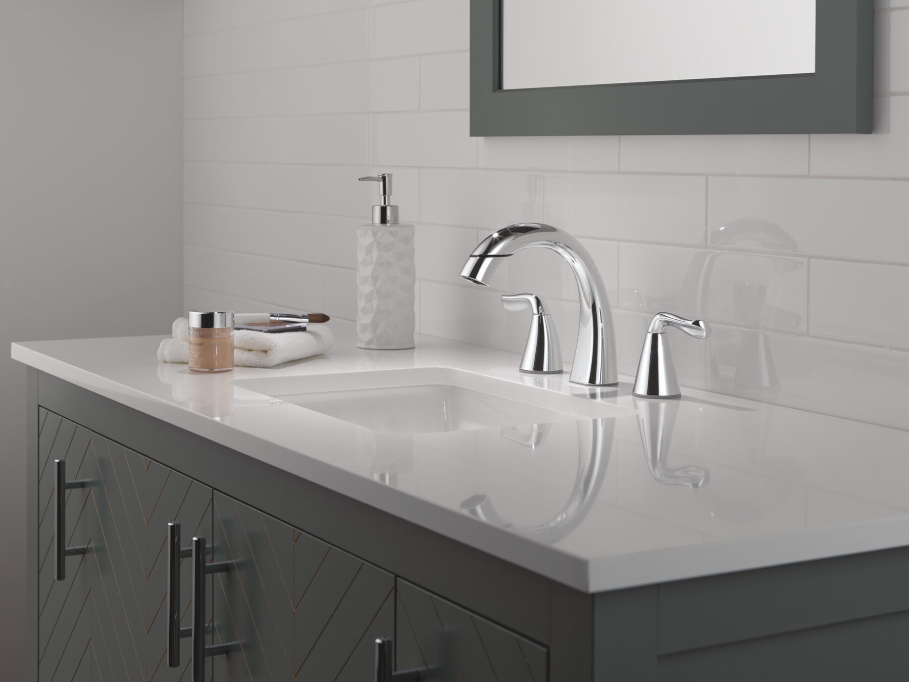 Two Handle Widespread Pull-Down Bathroom Faucet, image 10