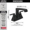 Two Handle Centerset Lavatory Faucet - Metal Pop-Up (Recertified)