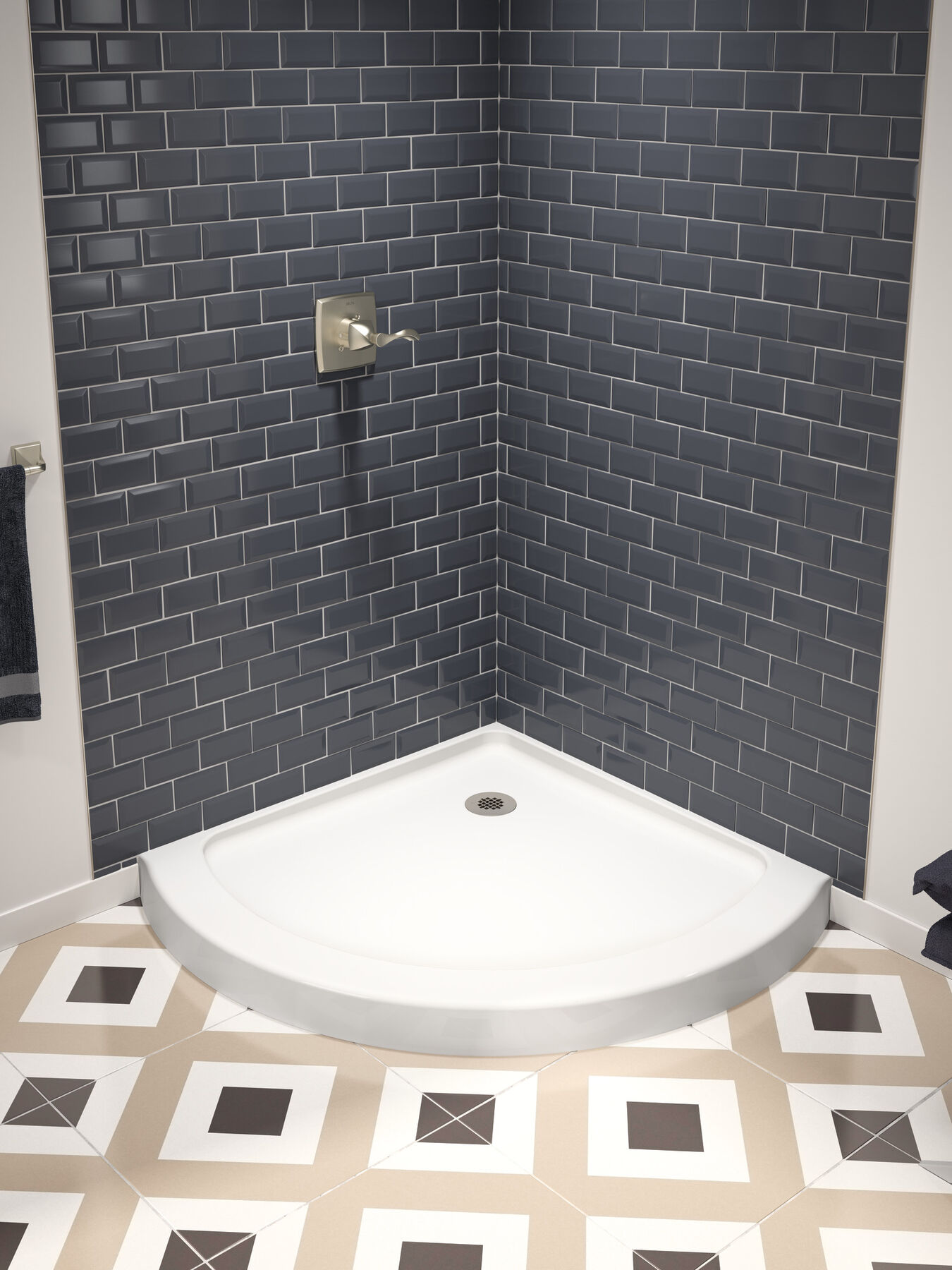 38'' Round Corner Shower Base, image 18