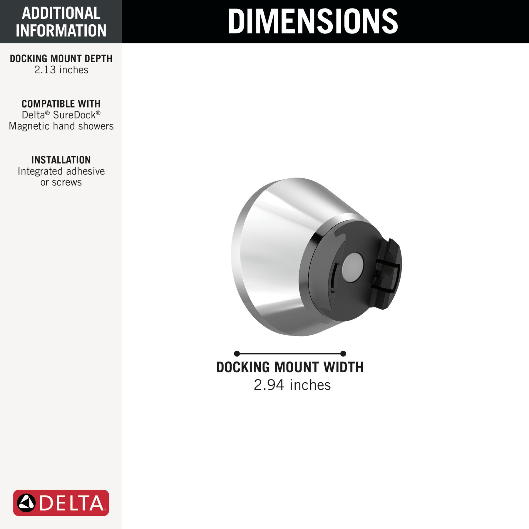 SureDock™ Magnetic Docking Mount, image 2