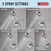 5-Setting Two-in-One Combination Shower with Additional Mount