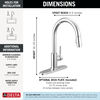 Single Handle Pull-Down Kitchen Faucet 