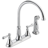 Two Handle Kitchen Faucet with Spray (Recertified)