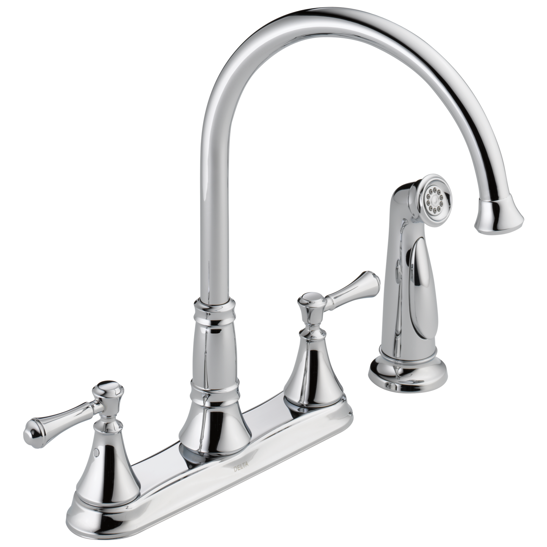 Two Handle Kitchen Faucet with Spray (Recertified)