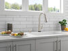 Single Handle Pull-Down Touch<sub>2</sub>O® Technology Kitchen Faucet with Touchless Technology and Soap Dispenser