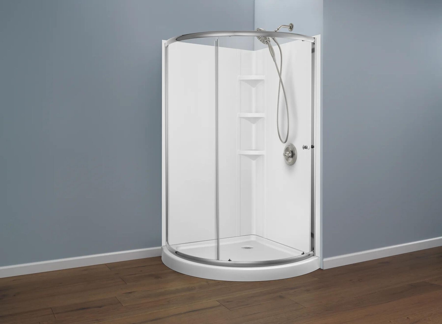 38" OPP Round Shower Enclosure Clear