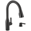 Single Handle Pull-Down Kitchen Faucet with Soap Dispenser and ShieldSpray® Technology (Recertified)