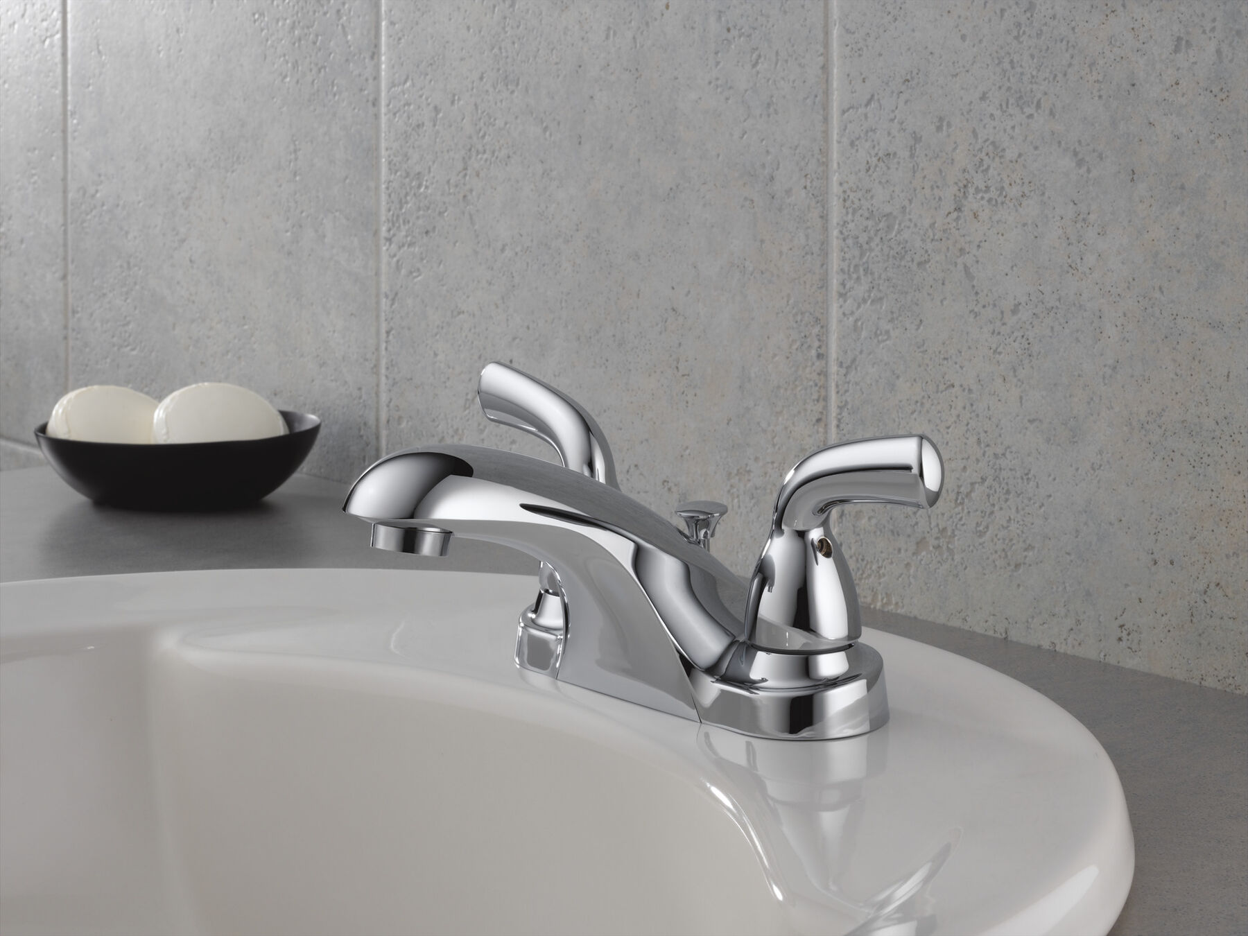Two Handle Centerset Bathroom Faucet