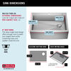 30” Retrofit Farmhouse Apron Front 16 Gauge Stainless Steel Single Bowl Kitchen Sink for Undermount / Drop-In Installation with Accessories