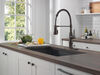 Single-Handle Pull-Down Spring Kitchen Faucet
