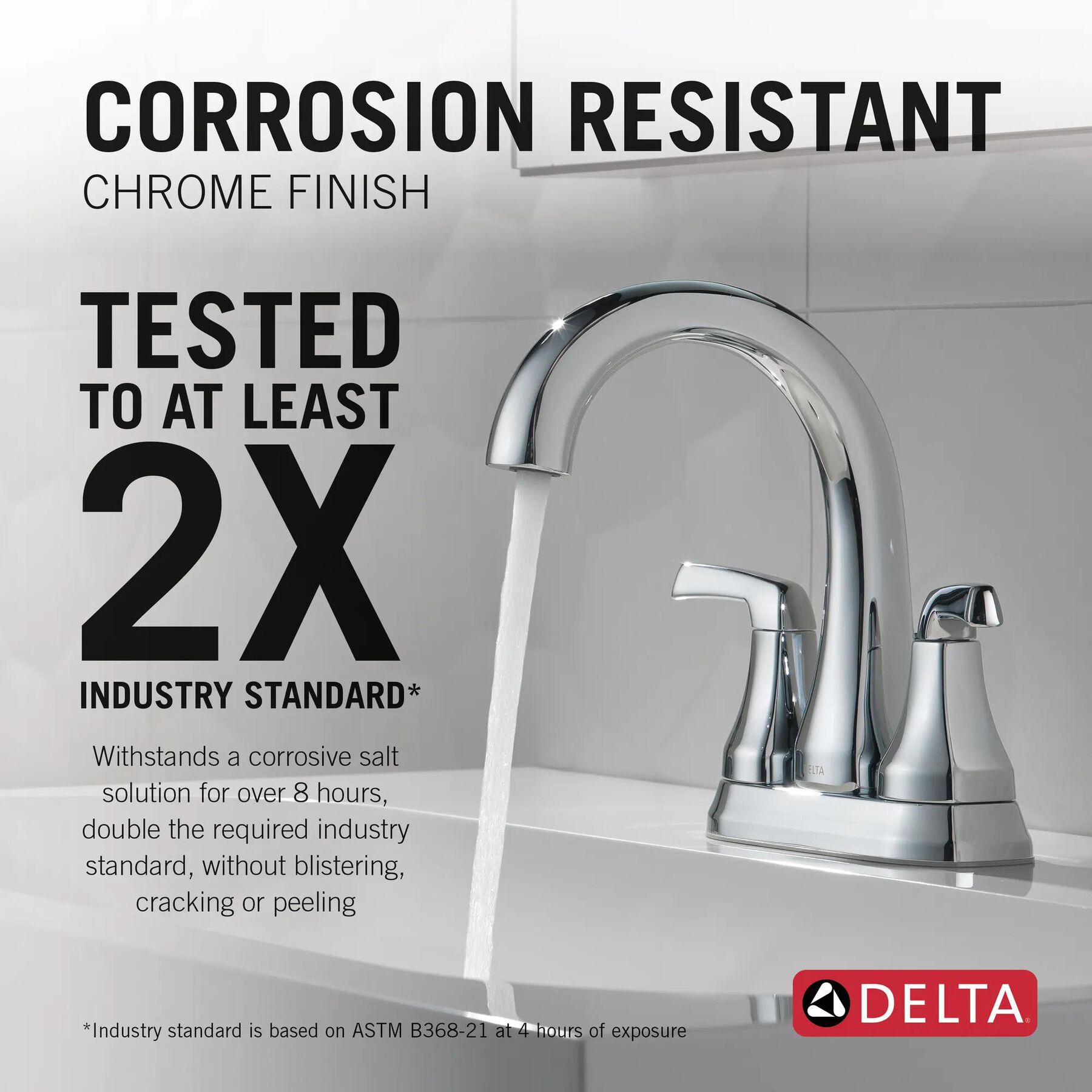 Two Handle Centerset Bathroom Faucet