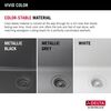30&rdquo; Granite Composite Workstation Kitchen Sink Undermount Single Bowl with WorkFlow&trade; Ledge and Accessories in Metallic Black