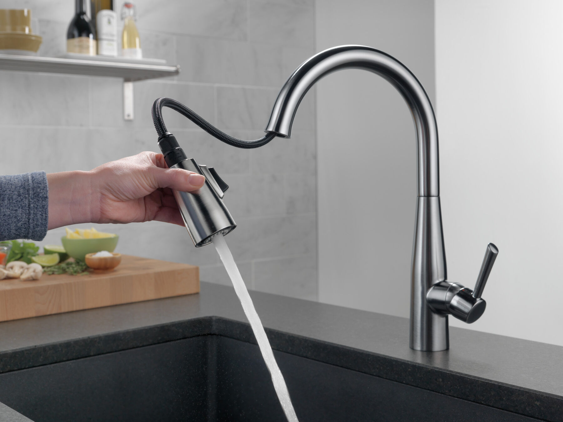 Single Handle Pull-down Kitchen Faucet (Recertified), image 7