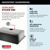 30” Retrofit Farmhouse Apron Front 16 Gauge Workstation Kitchen Sink Single Bowl in with WorkFlow™ Ledge and Accessories for Top Mount Drop-In Installation
