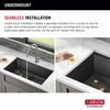 30&rdquo; Undermount 16 Gauge Workstation Kitchen Sink Single Bowl with WorkFlow&trade; Ledge and Accessories