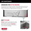 30” Workstation Kitchen Sink Undermount Stainless Steel Single Bowl with WorkFlow™ Ledge and Accessories