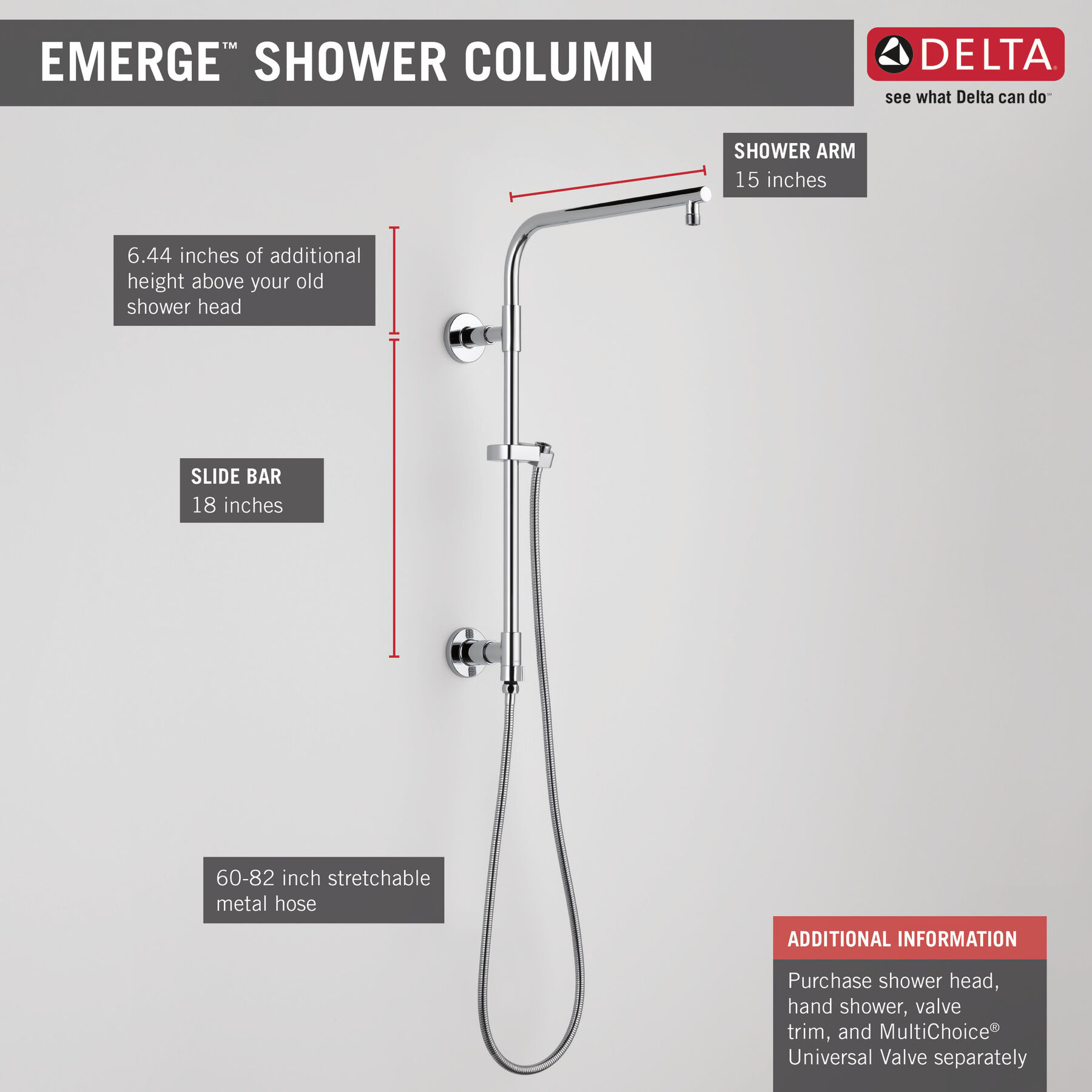 Shower Column 18" Round