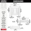 60x32 Alcove Shower Bundle  - Right Seat Center Drain