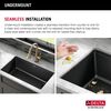 32&rdquo; Granite Composite Workstation Kitchen Sink Undermount Single Bowl with WorkFlow&trade; Ledge and Accessories