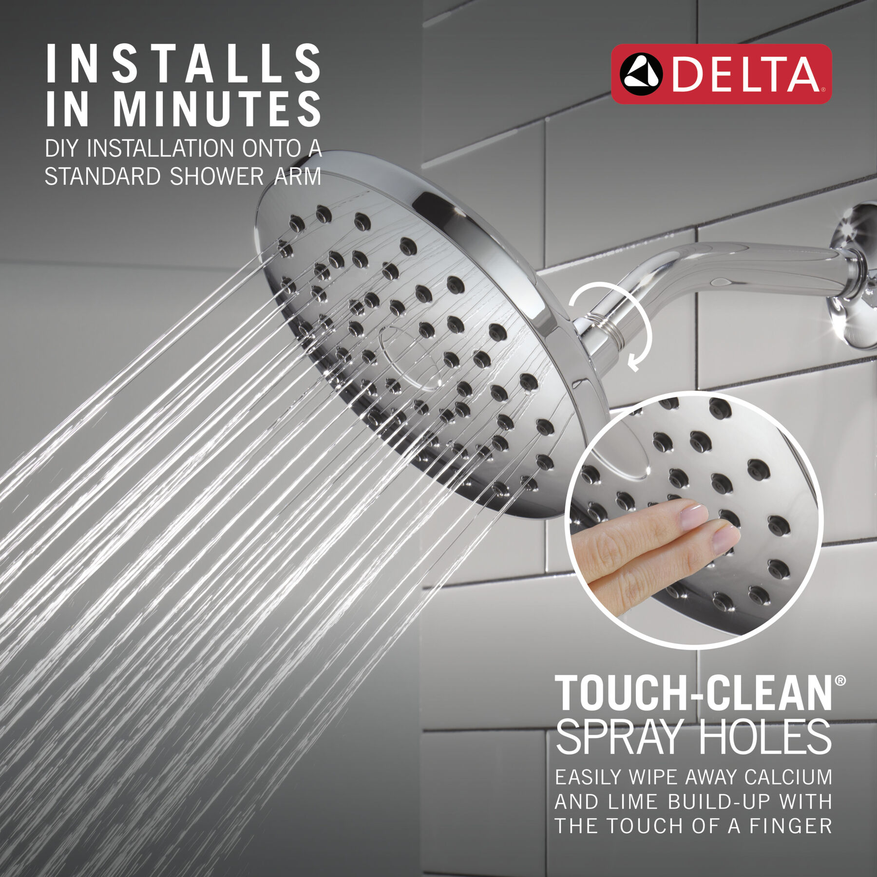 PivotPro™ Raincan Shower Head, image 10