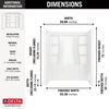 60"x32" Classic 500 Shower Wall