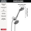 3-Setting Combination Shower in Chrome - 1.75 GPM