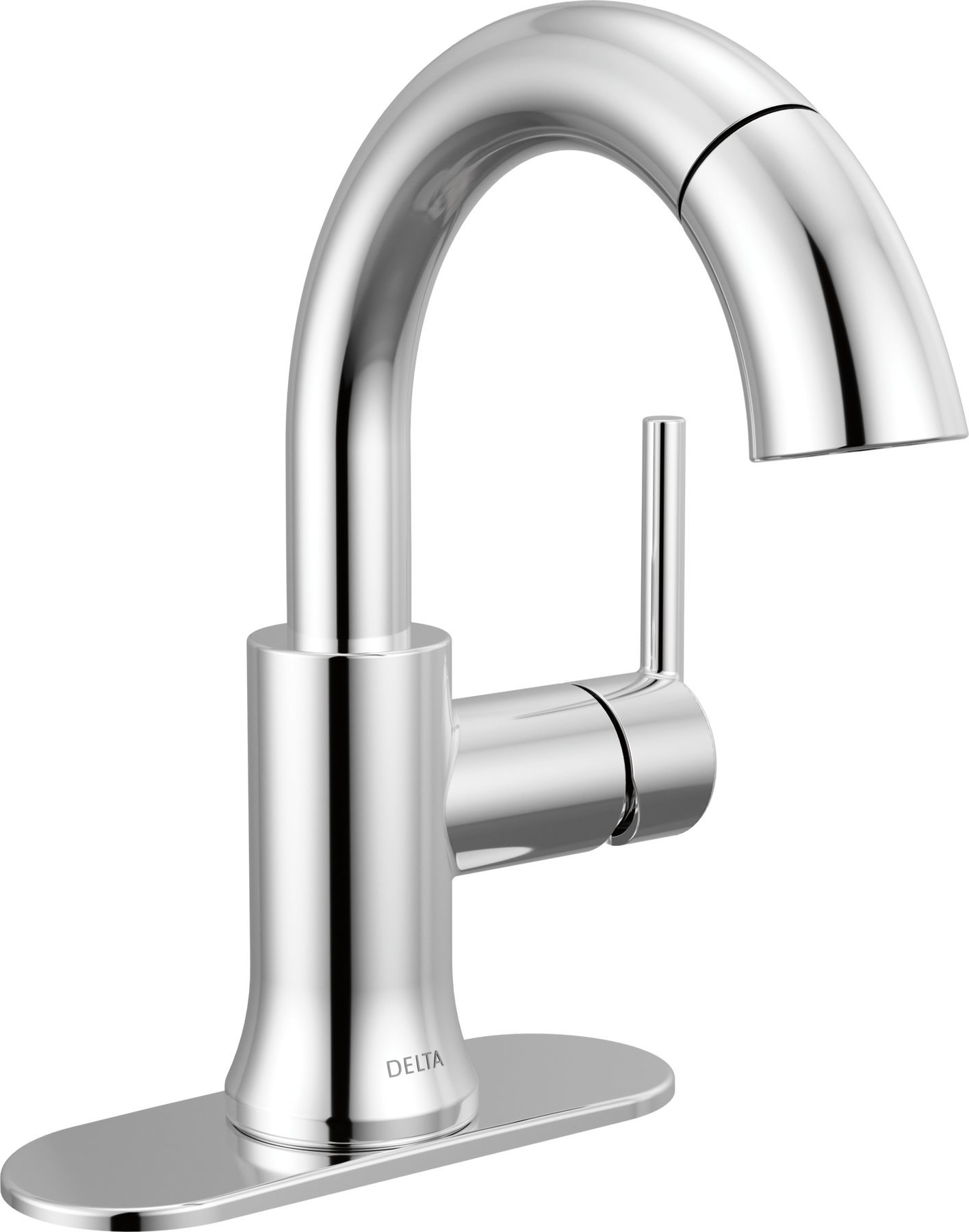 Single Handle Pull-Down Bathroom Faucet, image 1