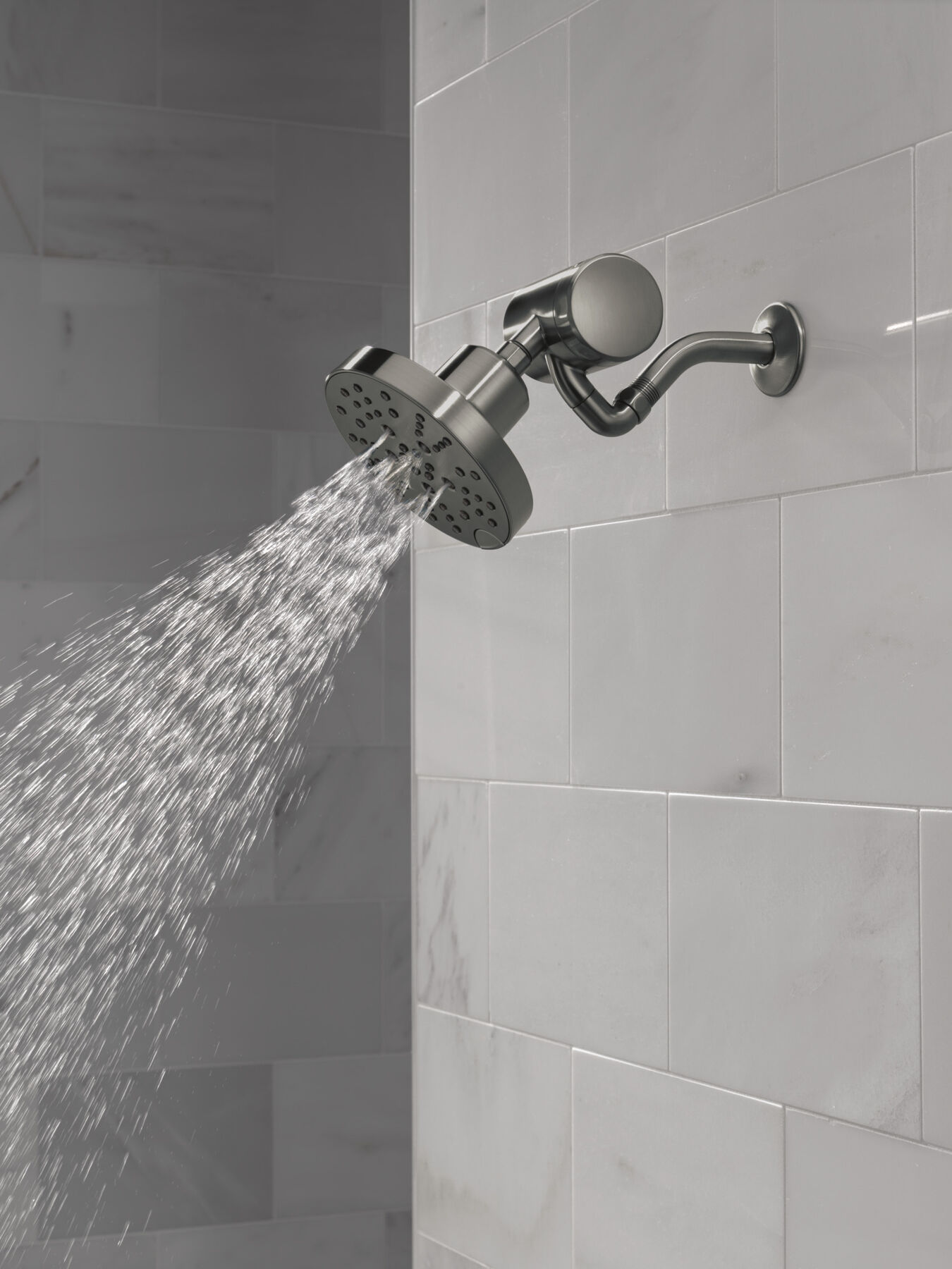 H<sub>2</sub>Okinetic® 5-Setting Contemporary Raincan Shower Head, image 2