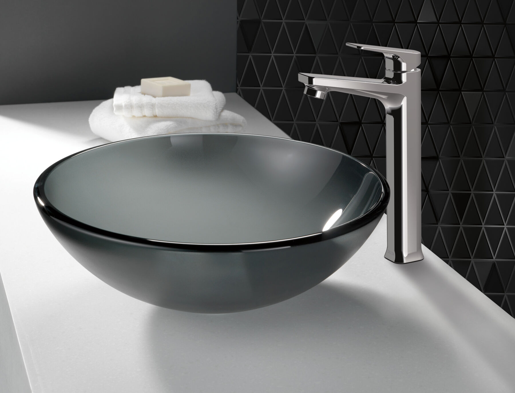 Single Handle Tall Vessel Faucet without Pop-Up, image 1