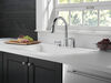 Single Handle Pull-Down Kitchen Faucet with Soap Dispenser