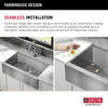 36” Workstation Undermount Single Bowl 16 Gauge Stainless Steel Farmhouse Apron Front Kitchen Sink with WorkFlow™ Ledge and Accessories