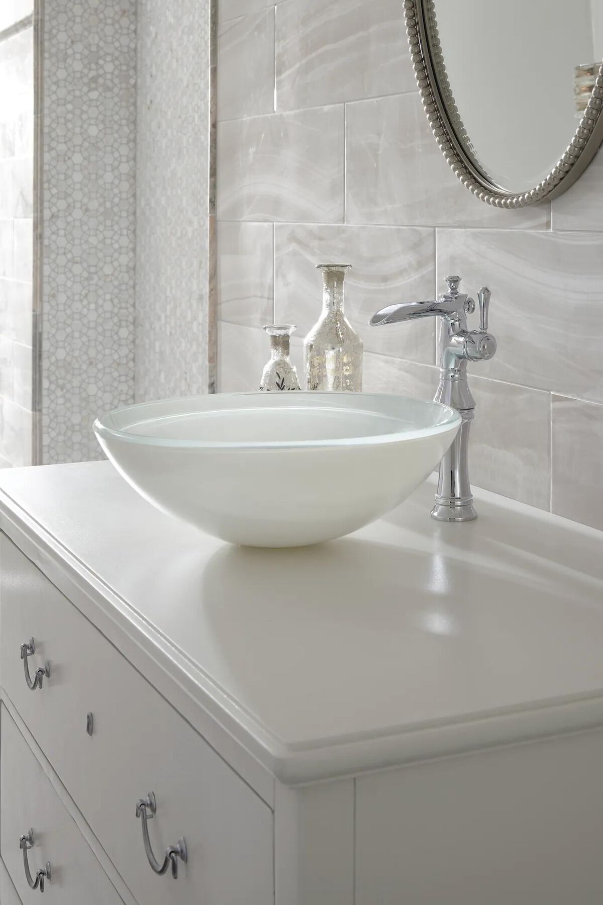 Single Handle Channel Vessel Bathroom Faucet