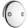 Overflow Plate - 2 Hole Tub Drain