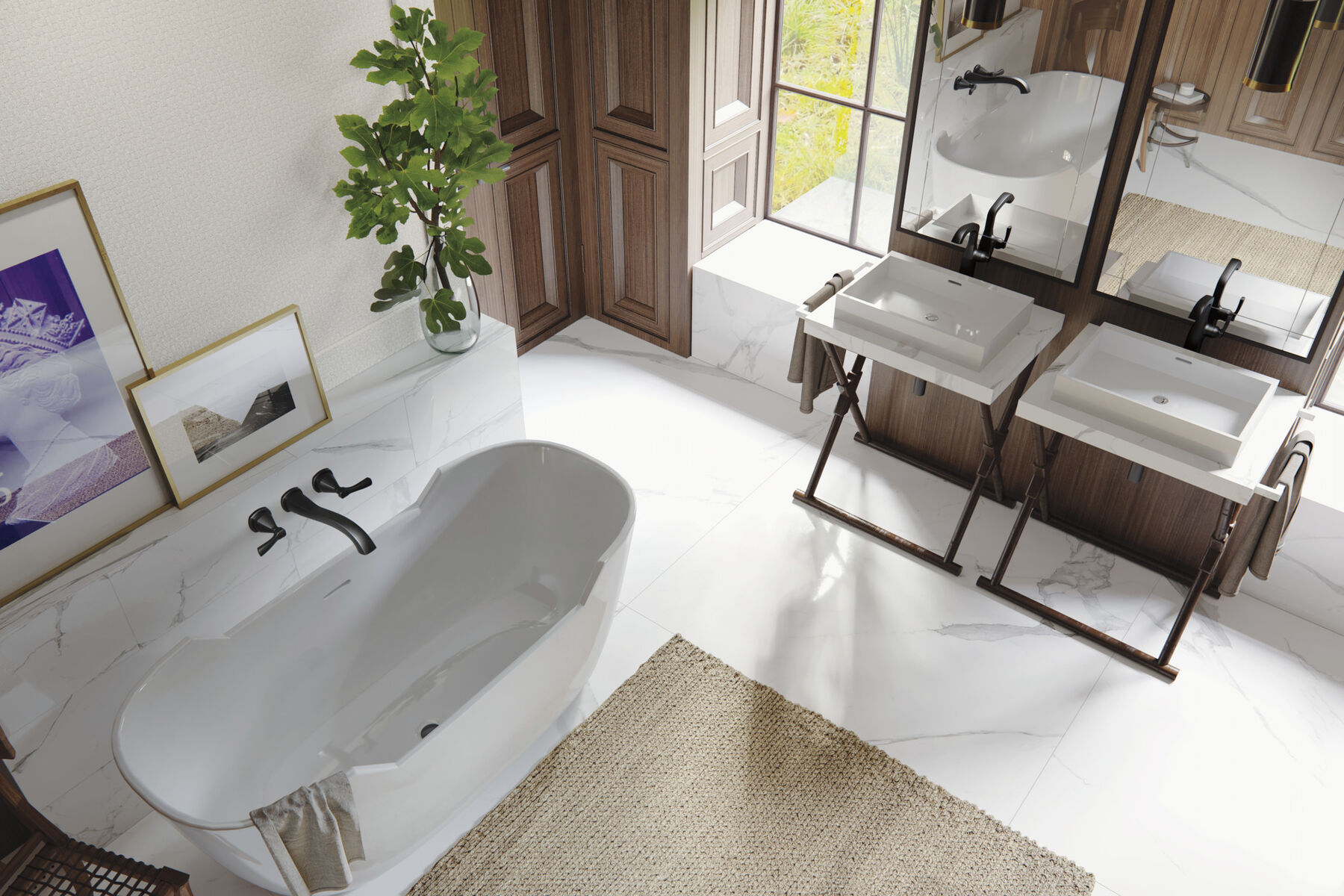 Wall Mounted Tub Filler (Recertified), image 1