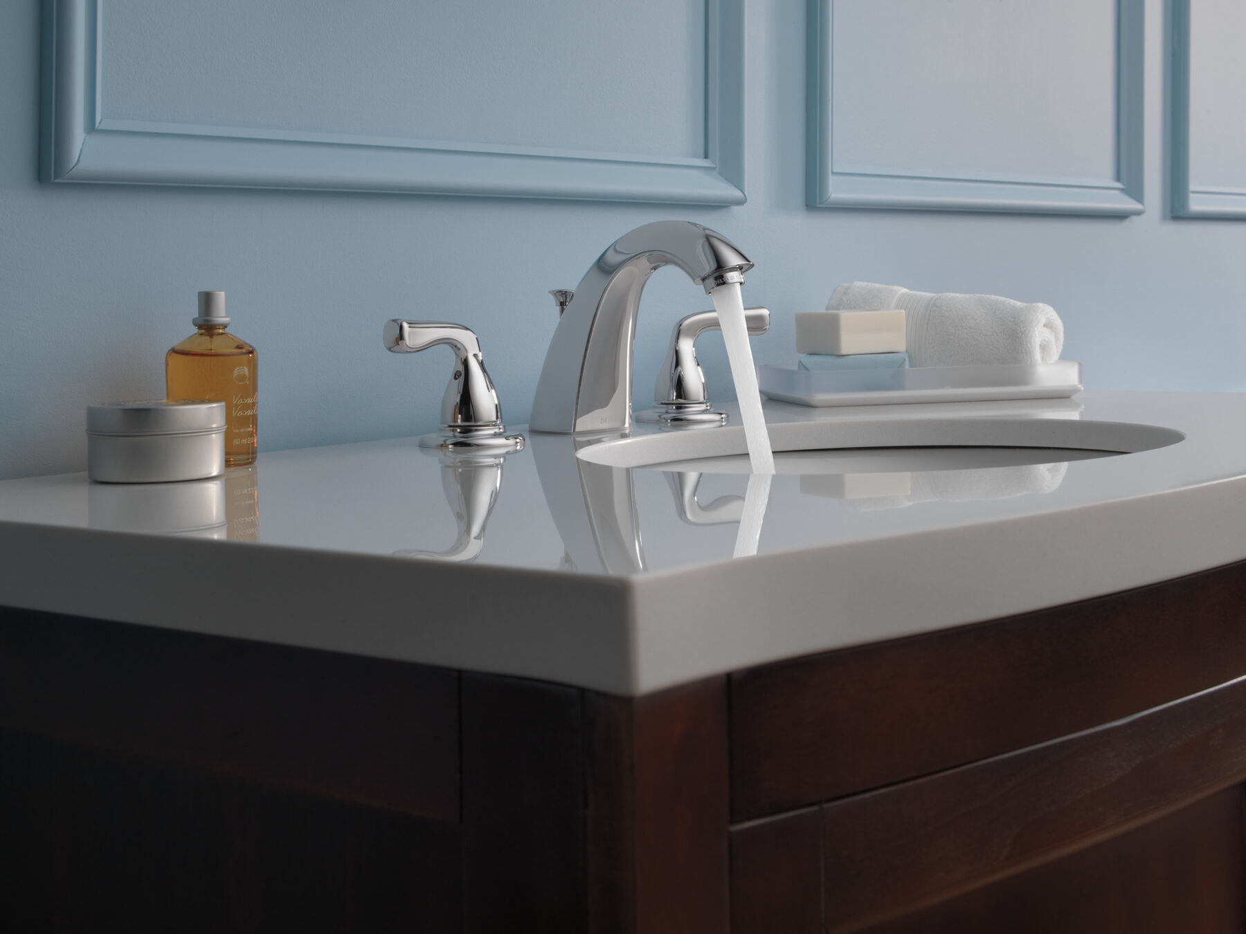 Two Handle Widespread Bathroom Faucet (Recertified), image 1