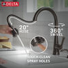 Single Handle Pull-Down Kitchen Faucet with Soap Dispenser and ShieldSpray® Technology