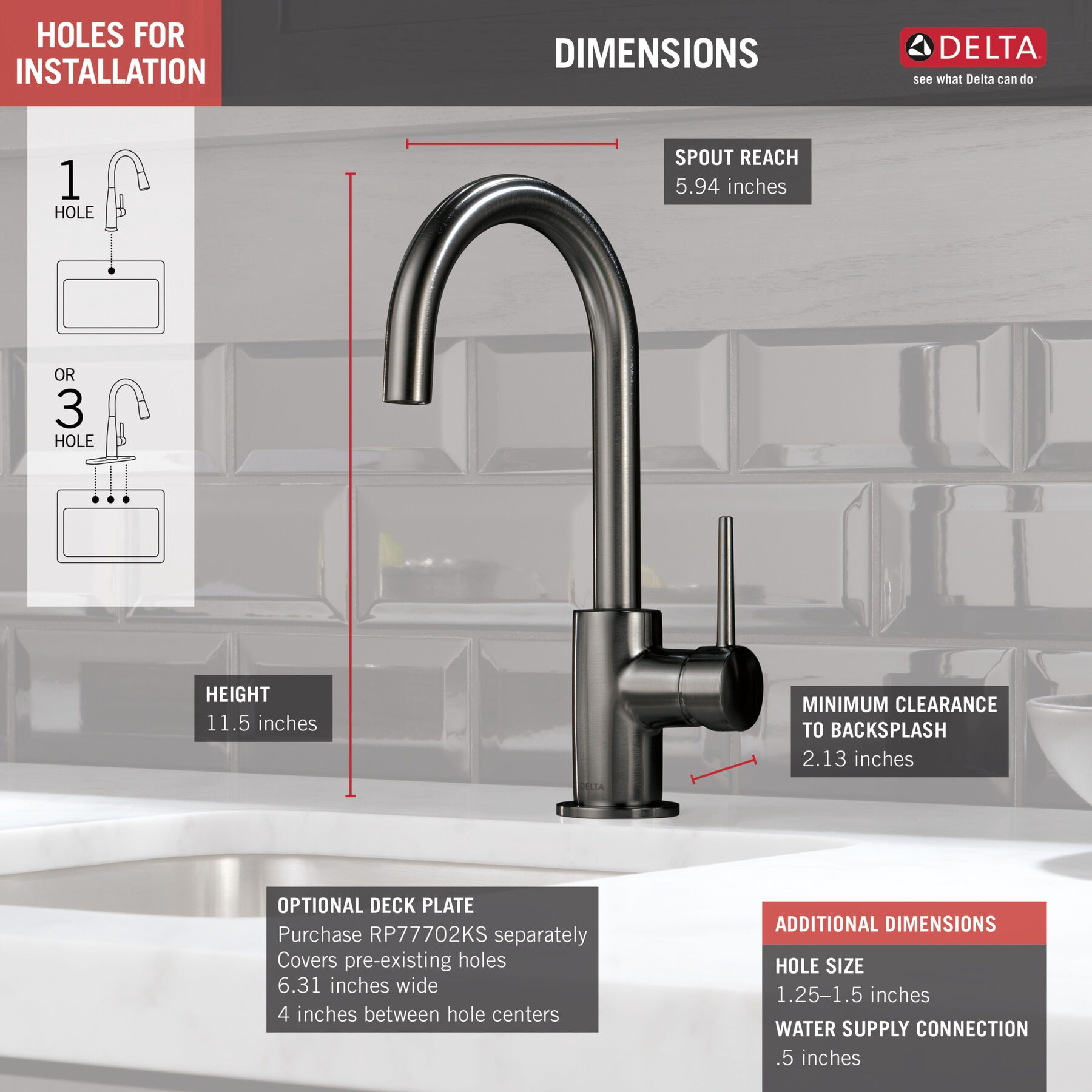 Bar Faucet 1L (Recertified), image 1