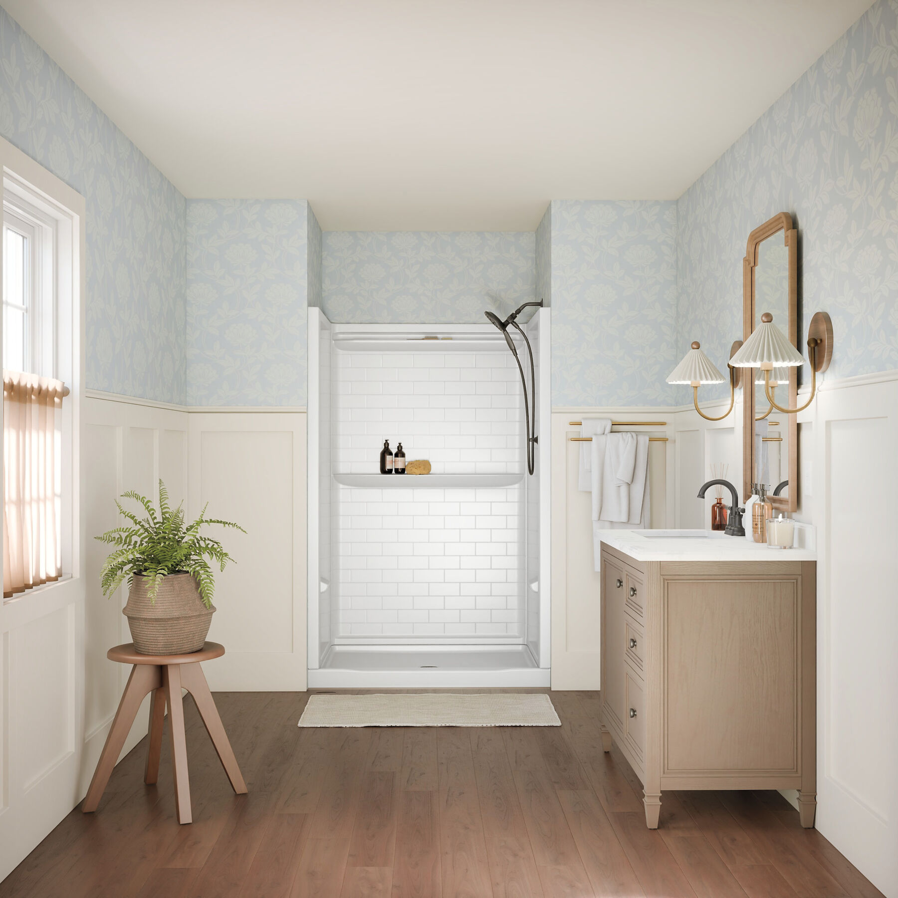 ProCrylic Tile 48 in. x 34 in. Shower Wall, image 1