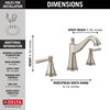 Two Handle Widespread Bathroom Faucet